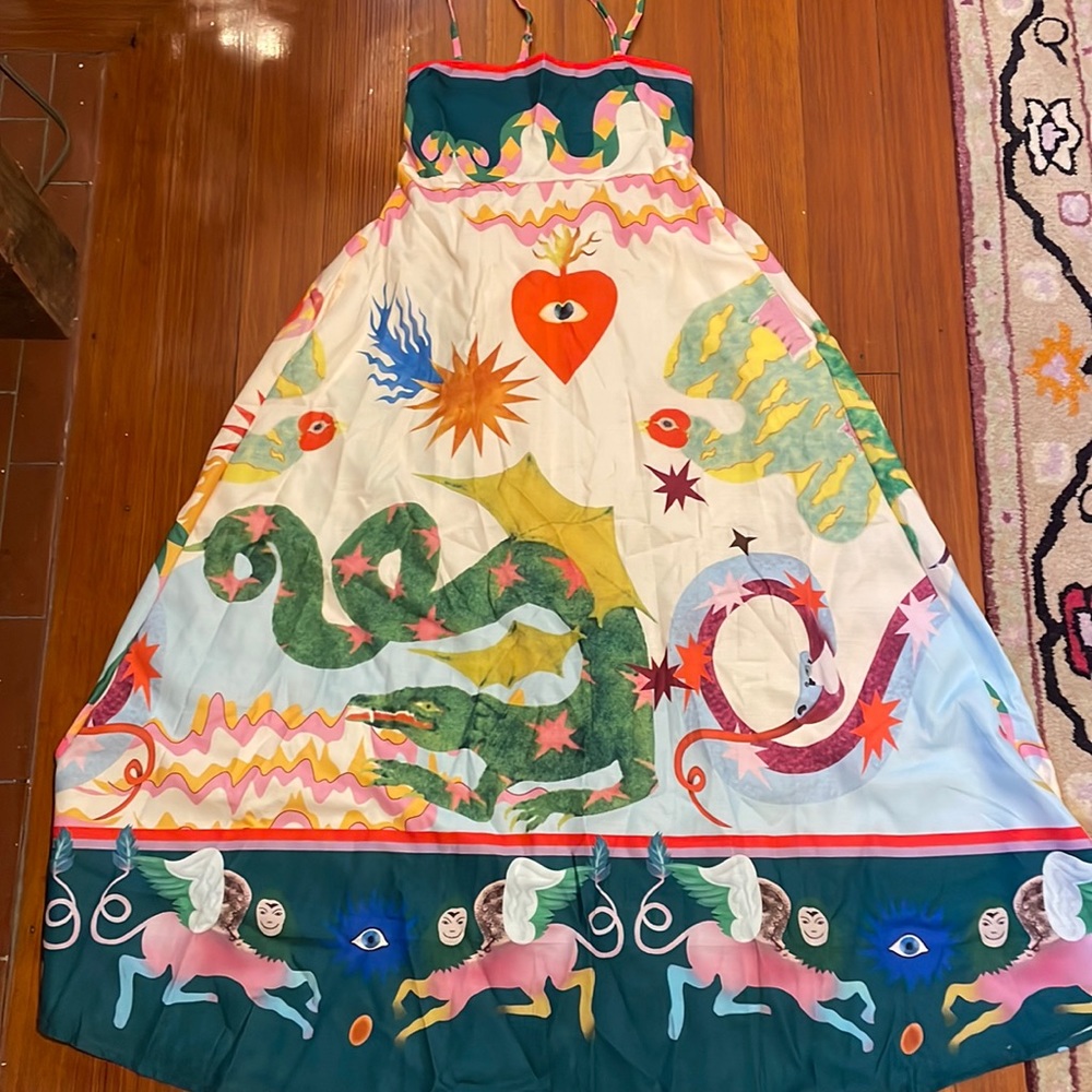 brand new esoteric print dress